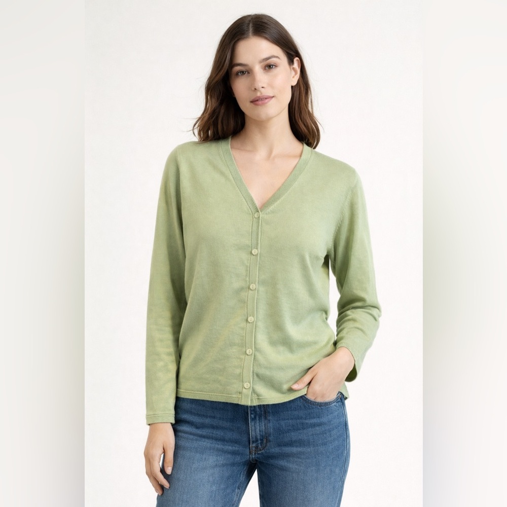Pendleton‎ Silk Blend Luxury V-Neck Cardigan Sweater | Size M